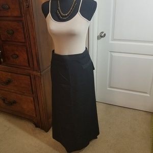 Black Pin Stripes Skirt